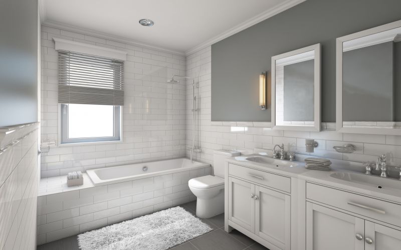 Large Master Bathroom with Double Vanities